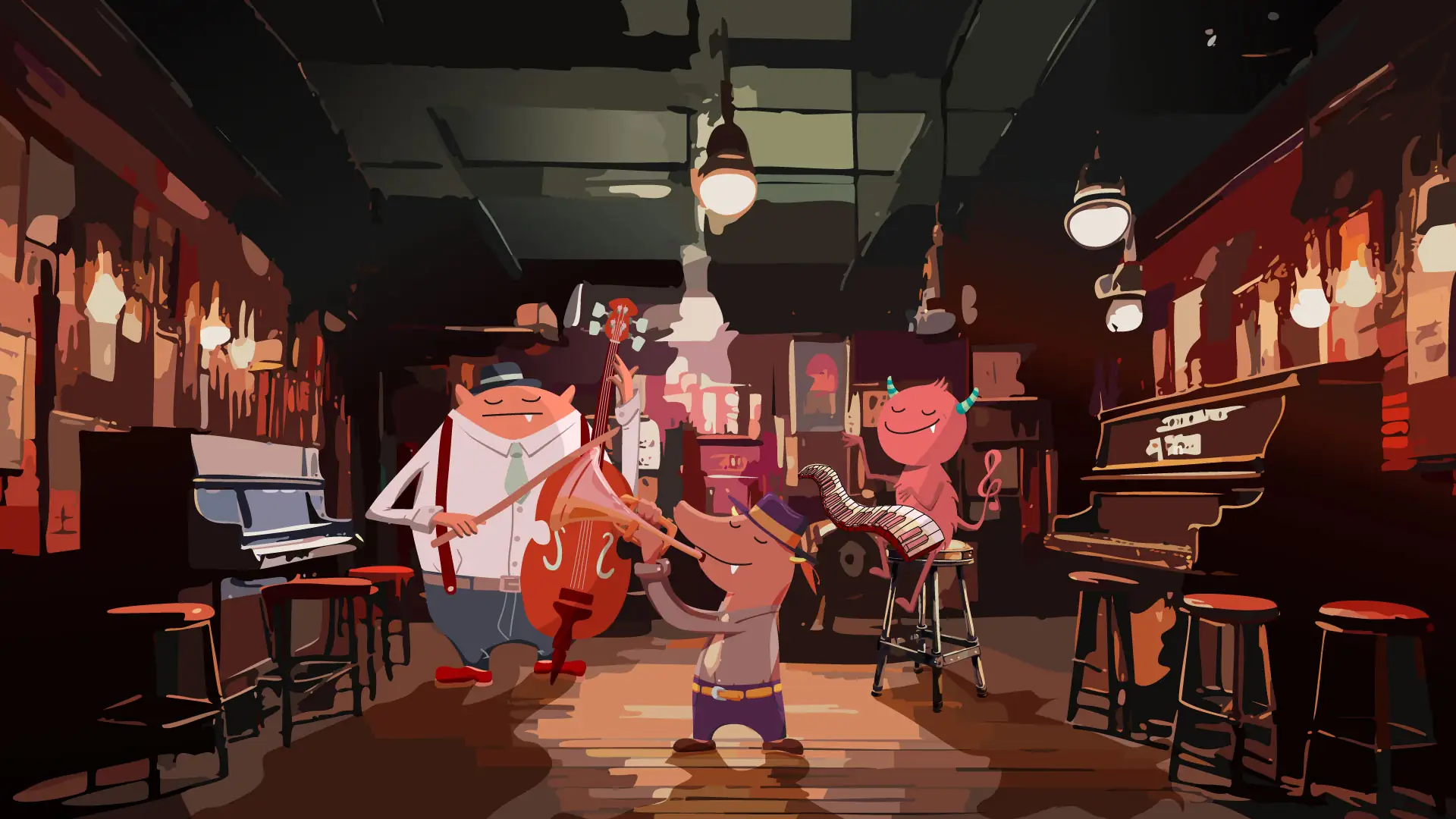Stellar Nebula Jazz Band on Planet HETH